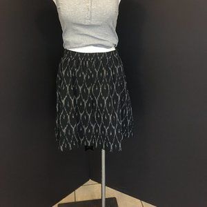 Short skirt in Ikat Black